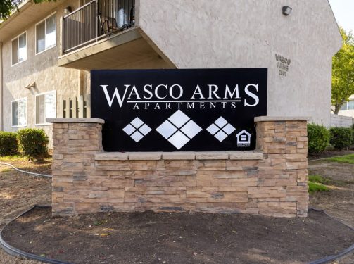 wasco arms - signage